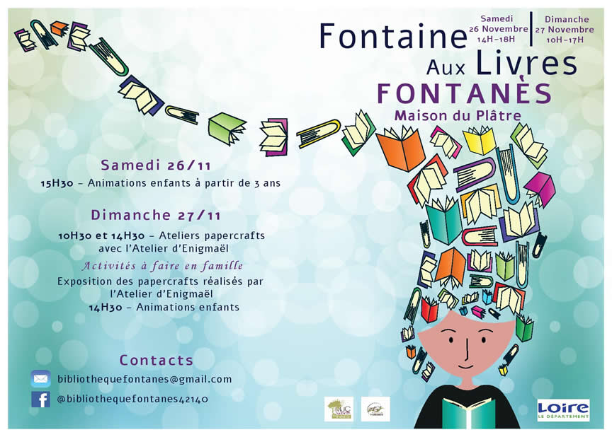 fontaine aux livres à fontanès - novembre 2022